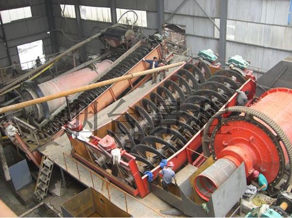 球磨机于分级机现场配置情况
